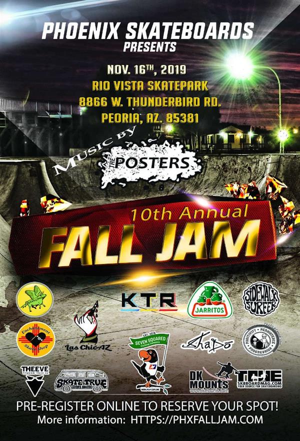 10th Annual Fall Jam - Rio Vista Skatepark - Arizona 2019