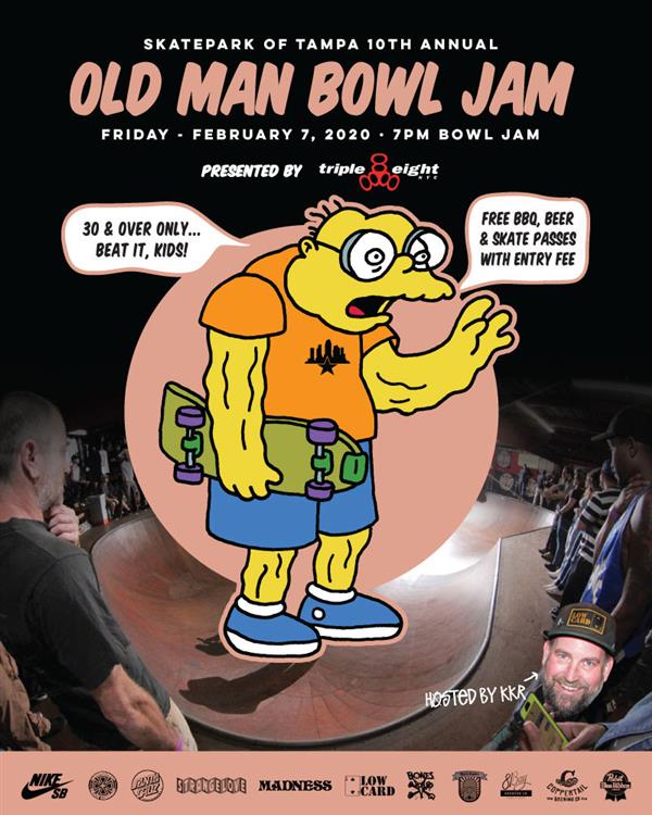 10th Annual Old Man Bowl Jam - Tampa 2020