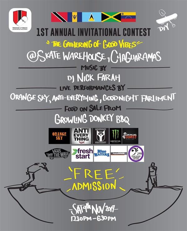 1st Annual Trinidad and Tobago Skateboarding Development Association Invitational - Chaguaramas 2019