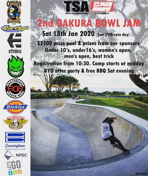 2nd Oakura Bowl Jam - Taranaki 2020