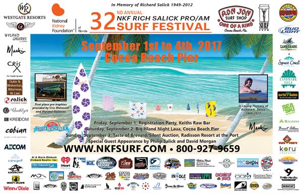 32nd Annual NKFF "Rich Salick" Pro/Am Surf Festival - Cocoa Beach 2017