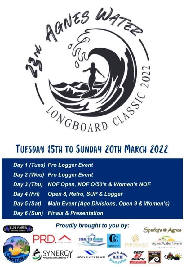 Agnes Water Longboard Classic, QLD 2022