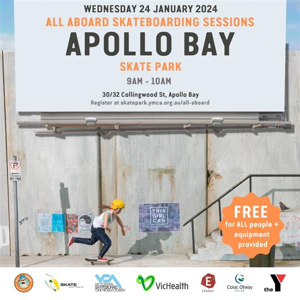 All Aboard Skateboarding Sessions - Apollo Bay Skate Park, VIC 2024