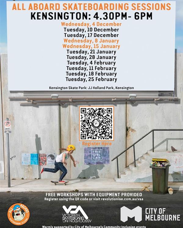 All Aboard Skateboarding Sessions - Kensington Skate Park, VIC #8 2025