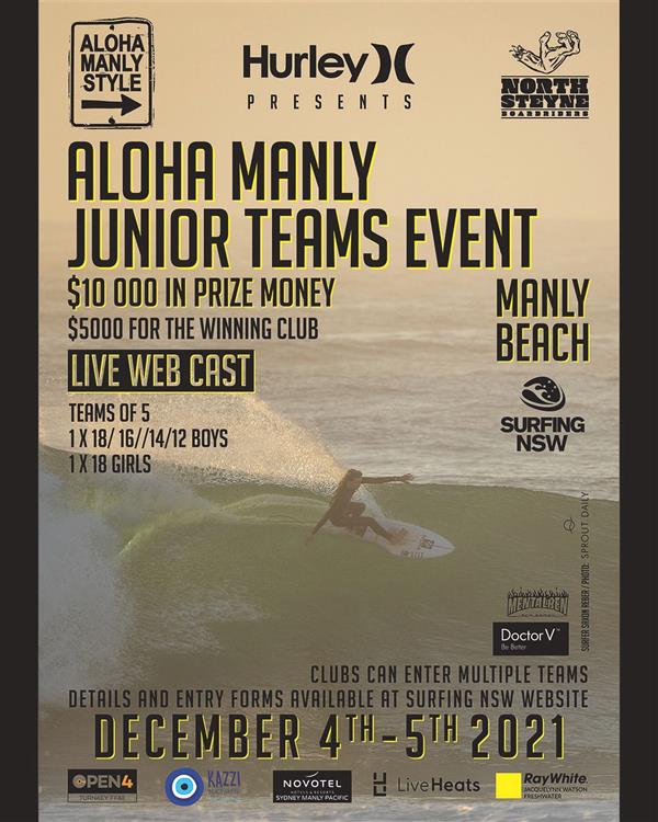 Aloha Manly Junior Teams Event Pres By. Hurley - Manly, NSW 2021