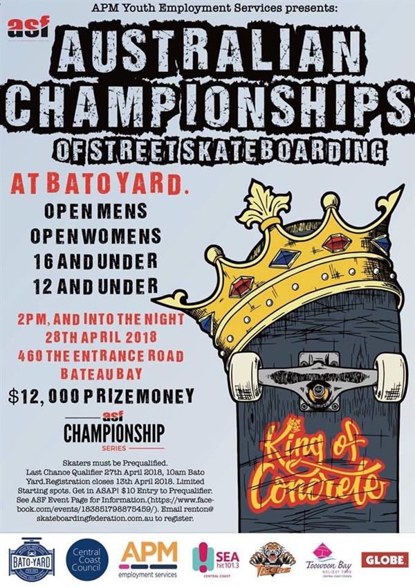 Australian Championships of Street Skateboarding 2018
