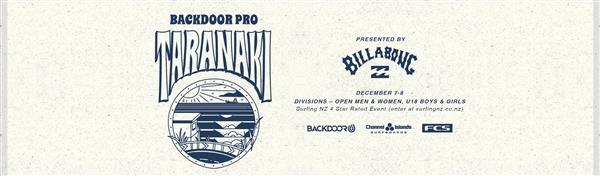 Backdoor Pro pres by Billabong - Taranaki 2019