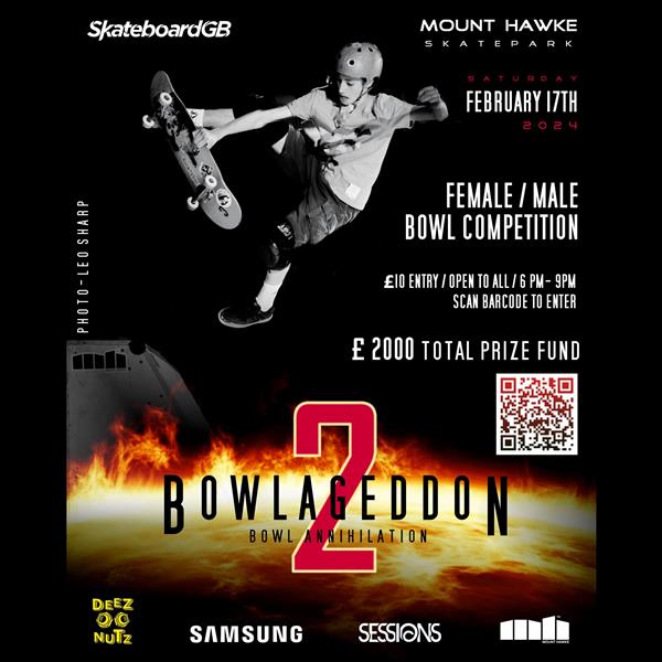 BOWLAGEDDON II - Mount Hawke Skatepark, Truro 2024