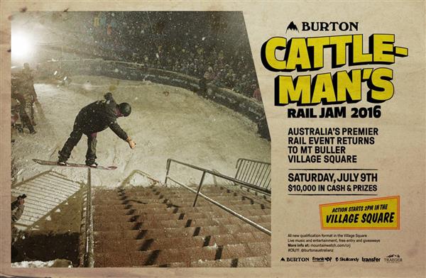 Burton Cattleman's Rail Jam at Mt Buller - 2016