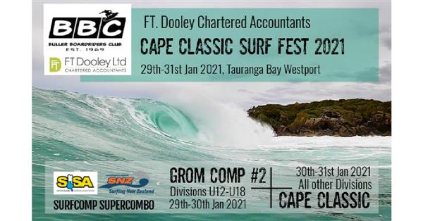 Cape Classic Surf Fest – Tauranga Bay, Westport 2021