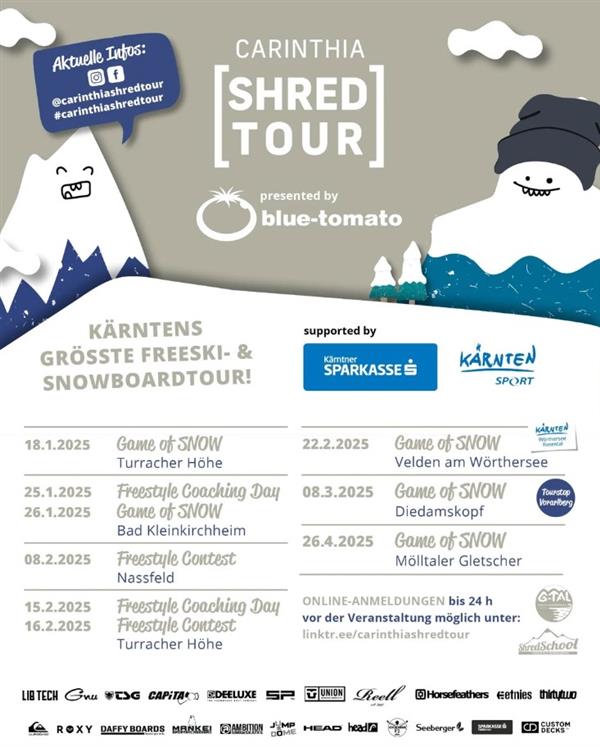 Carinthia Shred Tour - Game of Snow - Diedamskopf 2025