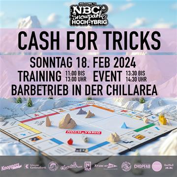 Cash for tricks on rail - NBC Snowpark - Hoch-Ybrig 2024