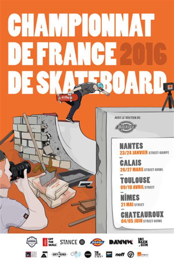 Championnat de France de skateboard - stop #4 Nîmes 2016