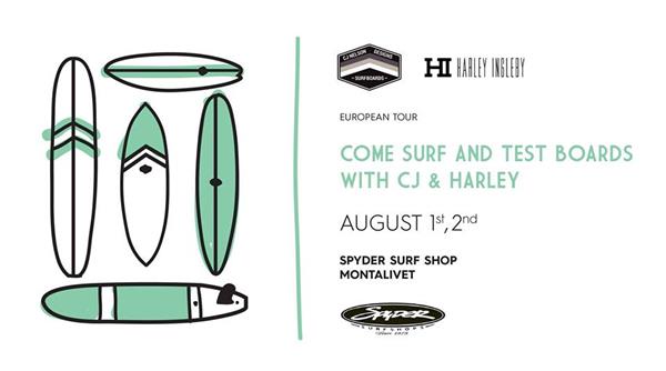 CJ Nelson & Harley Ingleby European Tour - Spyder Surf Shop, Montalivet, France 2017