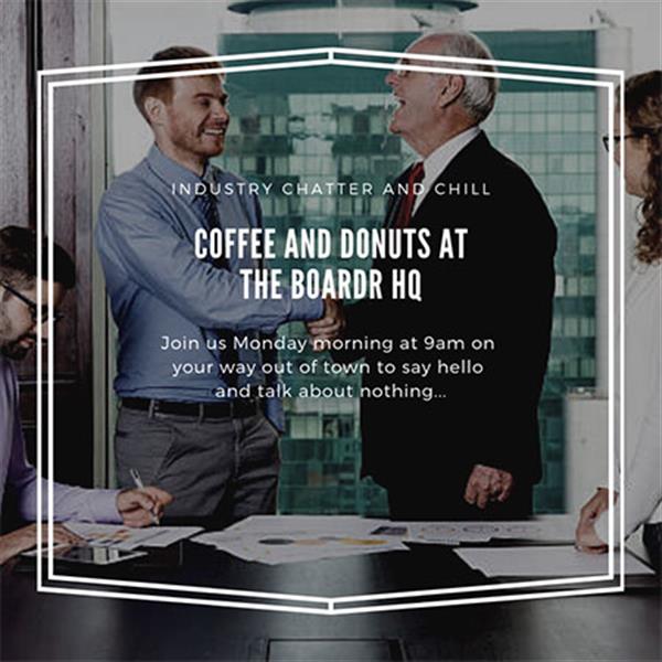 Coffee and Donuts at The Boardr HQ - Tampa, FL 2019