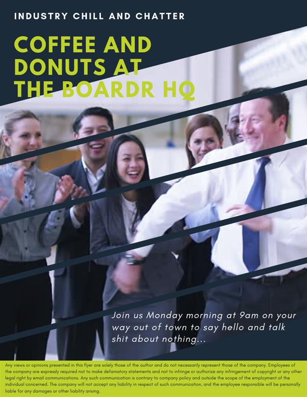 Coffee and Donuts at The Boardr HQ - Tampa 2020