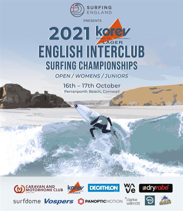 English Interclub Surfing Championships - Perranporth Beach, Cornwall 2021