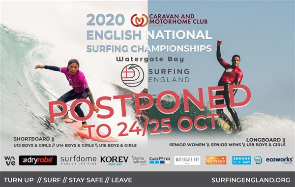 English National Surfing Championships - Great Western Beach, Newquay 2020