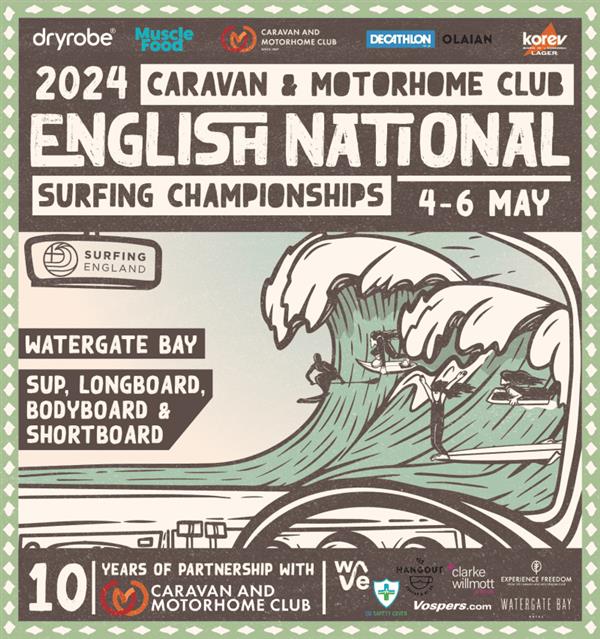 English National Surfing Championships - Watergate Bay, Cornwall 2024