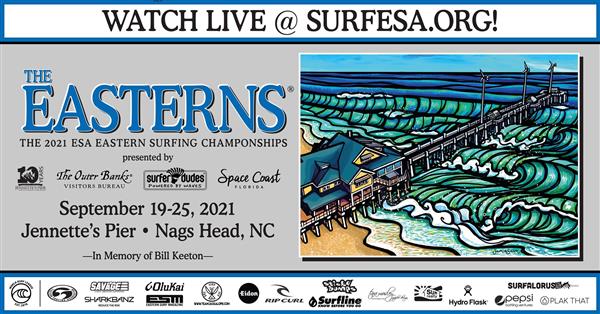 The Easterns - ESA Eastern Regional Surfing Championship - Jennette’s Pier, Nags Head, NC 2021