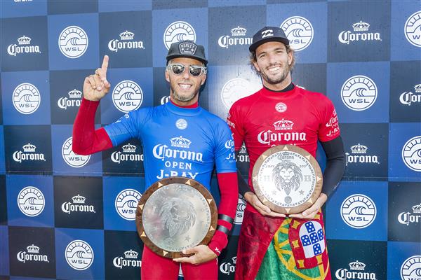 Hurley)( Pro Surfer Filipe Toledo Wins J-Bay with Near-Perfect Rides