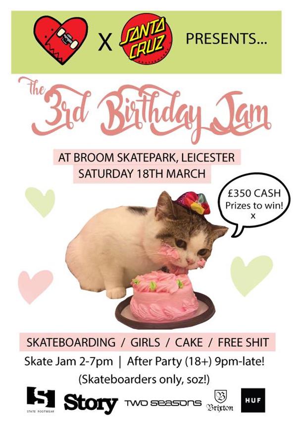 Girl Skate UK 3rd Birthday Jam + After-Party - Leicester 2017