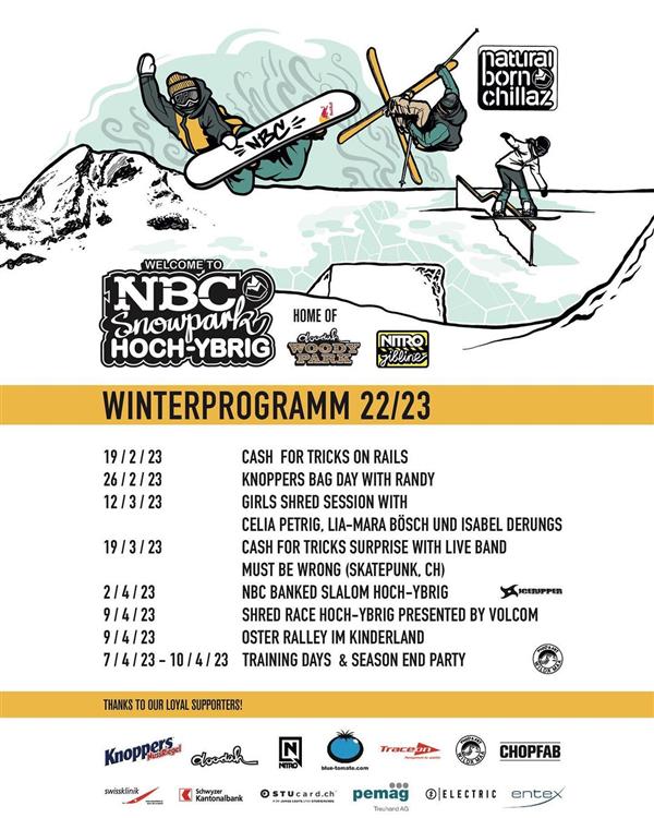 Girls Shred Session - NBC Snowpark - Hoch-Ybrig 2023