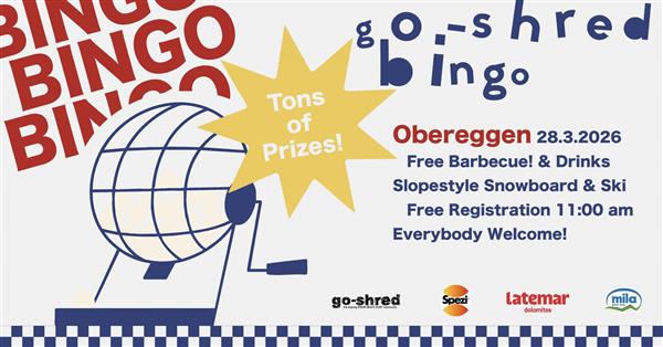 go-shred OBEREGGEN BINGO 2026