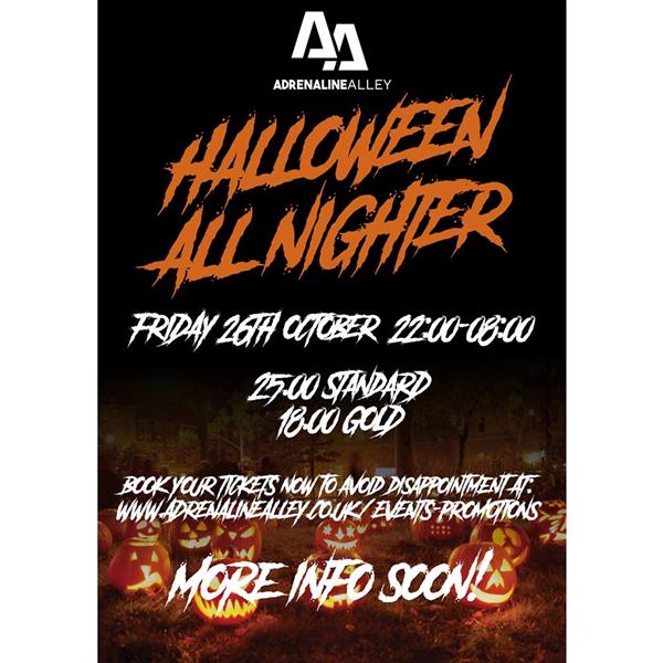 Halloween All Nighter - Adrenaline Alley 2018