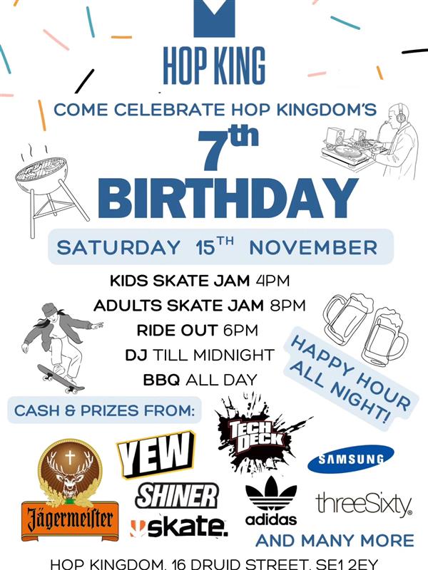 Hop Kingdom 7th Birthday Party - London 2025