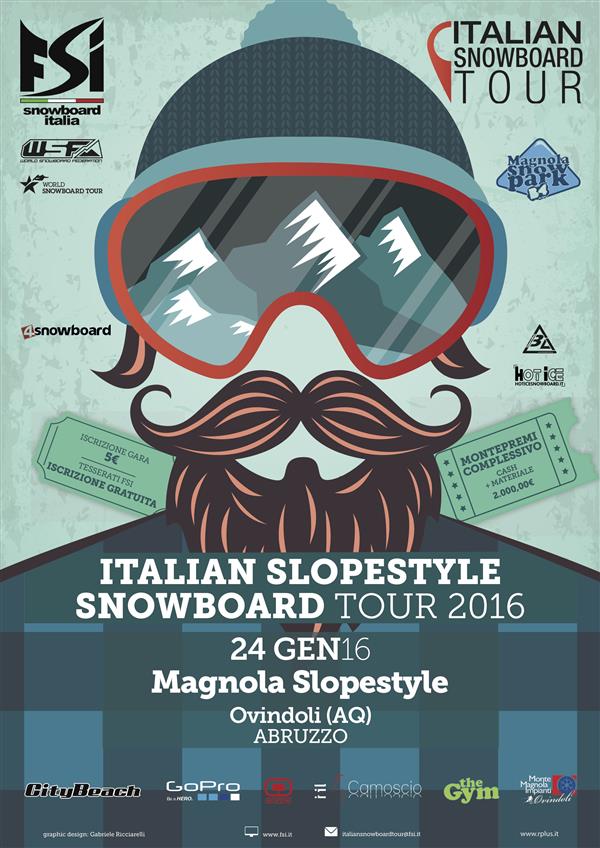 Italian Slopestyle Snowboard Tour 2016 - Ovindoli