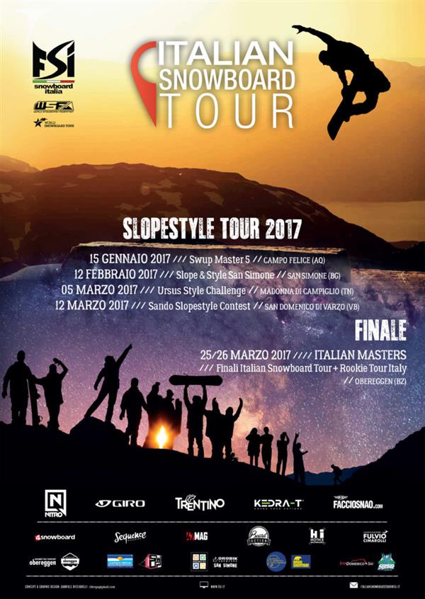 Italian Snowboard Tour - Slope & Style San Simone 2017