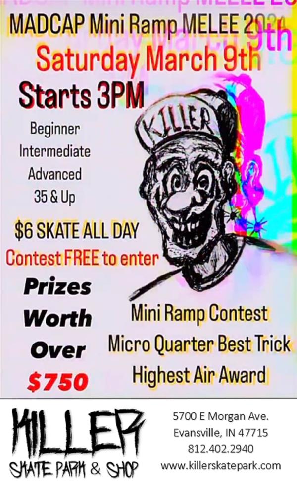 Killer Skate Park's "MADCAP Mini Ram Melee 2" 2024