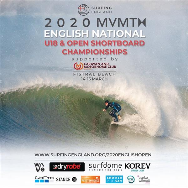 MVMT English National U18 & Open Shortboard Championships - Newquay 2020