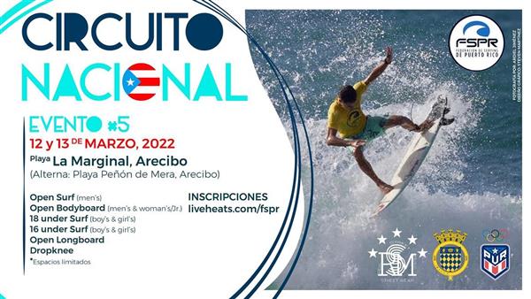 National Surfing Circuit Puerto Rico - event #5 - Arecibo 2022