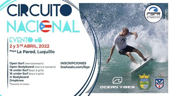 National Surfing Circuit Puerto Rico - event #6 - Luquillo 2022