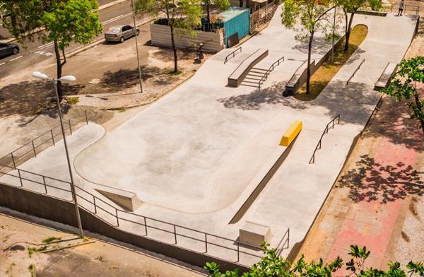 Novo Skatepark da Aurora | Image credit: Google Maps / WD Imagens Aéreas