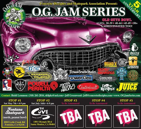 OG Jam Series - Stop #1, Fontana North Skatepark 2016