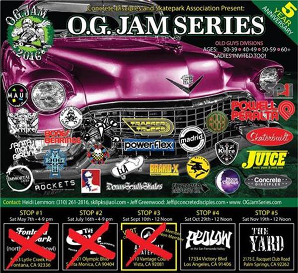 OG Jam Series - Stop #5, The Yard - Palm Springs 2016