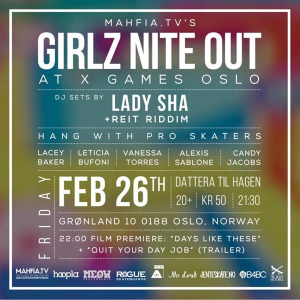 Oslo Open Girlz Skate Session & Girlz Nite Out 2016