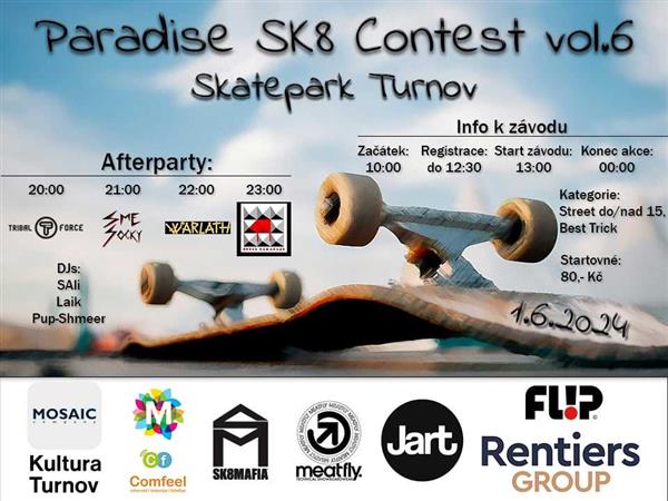 PARADISE sk8 contest vol.6 - Turnov 2024