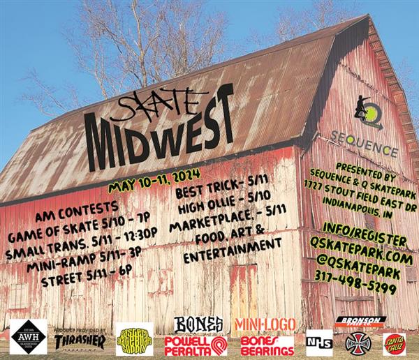 Q Skatepark's "Skate Midwest" 2024