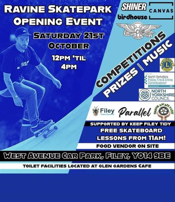 Ravine Skatepark Opening - Filey 2023