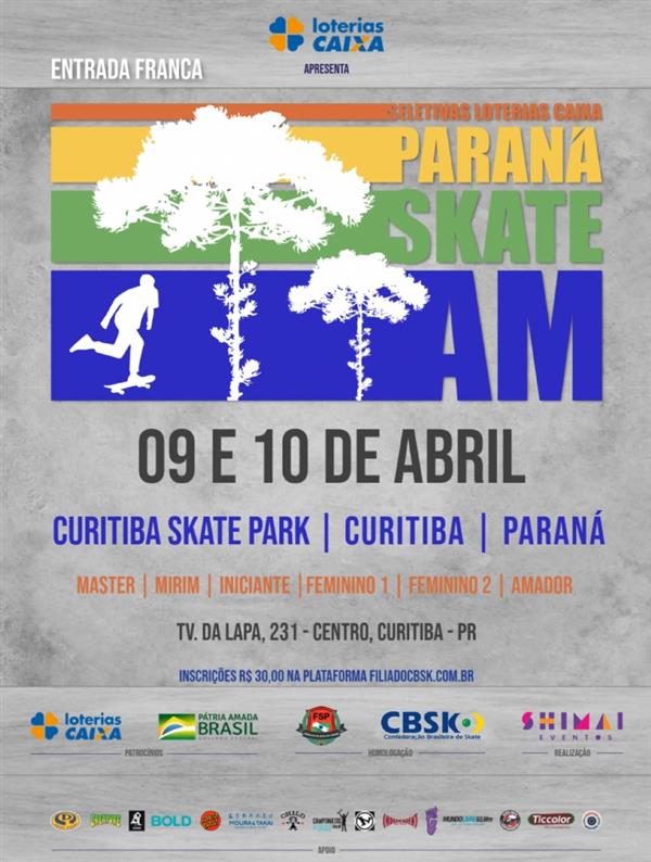 Seletiva Loterias CAIXA Paraná Skate AM - Curitiba 2022