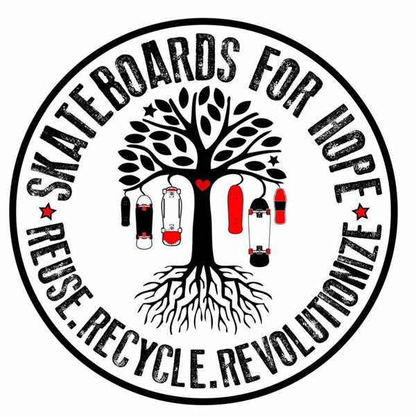 Skateboards for Hope kids at Jackalopefest 2018