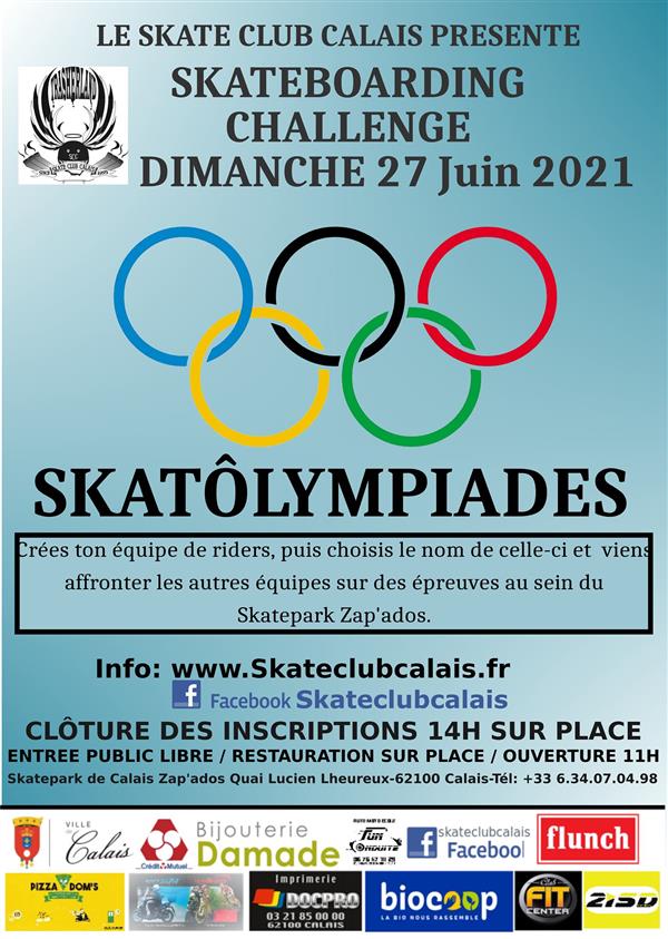 Skateôlympiades - Skatepark de calais Zap'ados 2021