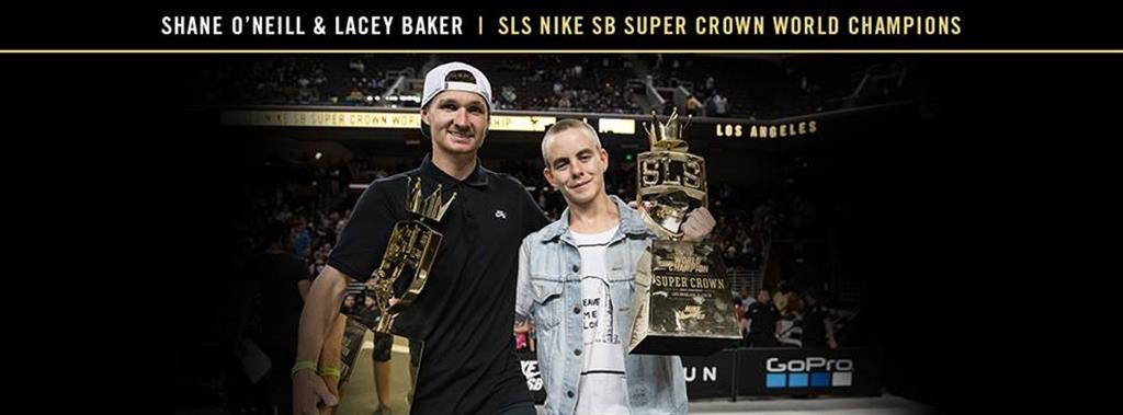 Shane O’Neill & Lacey Baker are the 2016 SLS Super Crown Champions!  Photo by SLS