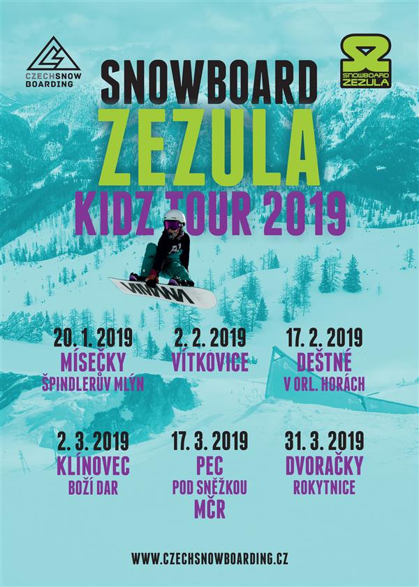 Snowboard Zezula Kidz Tour 2019 - Pec pod Sněžkou