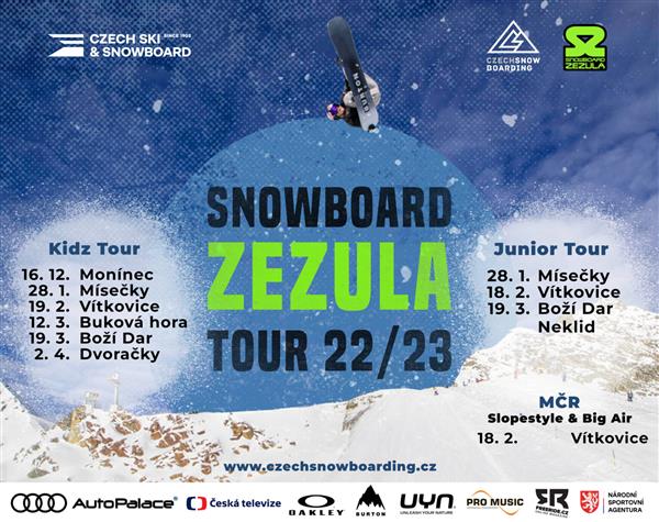 Snowboard Zezula - Bozi Dar - Kidz Tour + Junior Tour 2023