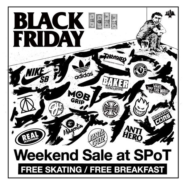 SPoT Black Friday Sale & Free Skating 2017